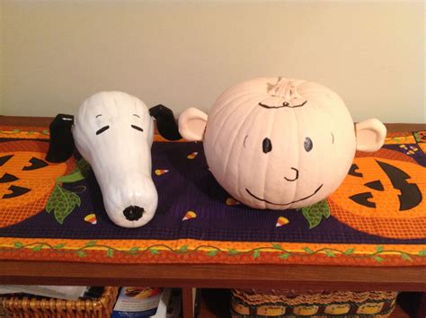 charlie brown pumpkin decor|More.